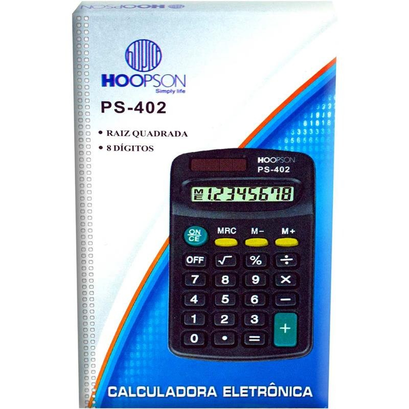 CALCULADORA DE BOLSO 8DIGITOS PILHA AAA/SOLAR - MERCORIENTAL