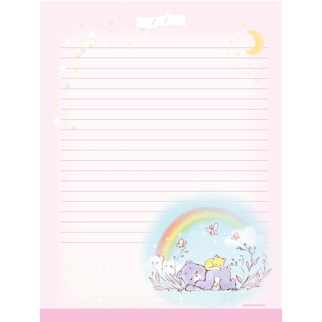 CADERNO COLEGIAL COSTURADO 160F - URSINHOS CARINHOSOS
