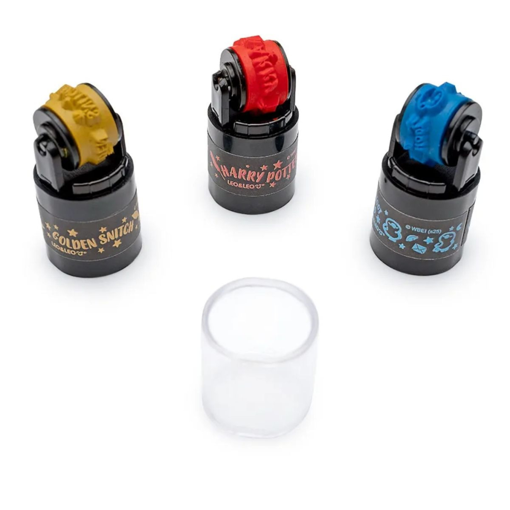 CARIMBO ROLLER AUTOTINTADO 3 ESTAMPAS HARRY POTTER