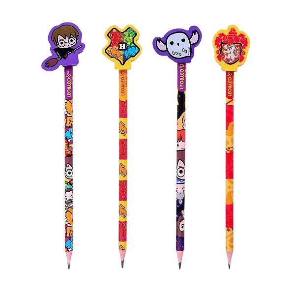 LAPIS HB COM BORRACHA NA PONTA HARRY POTTER