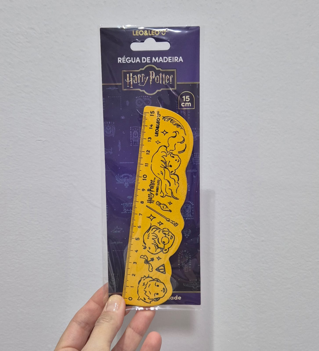 REGUA DE MADEIRA DECORADA HARRY POTTER OPPBAG