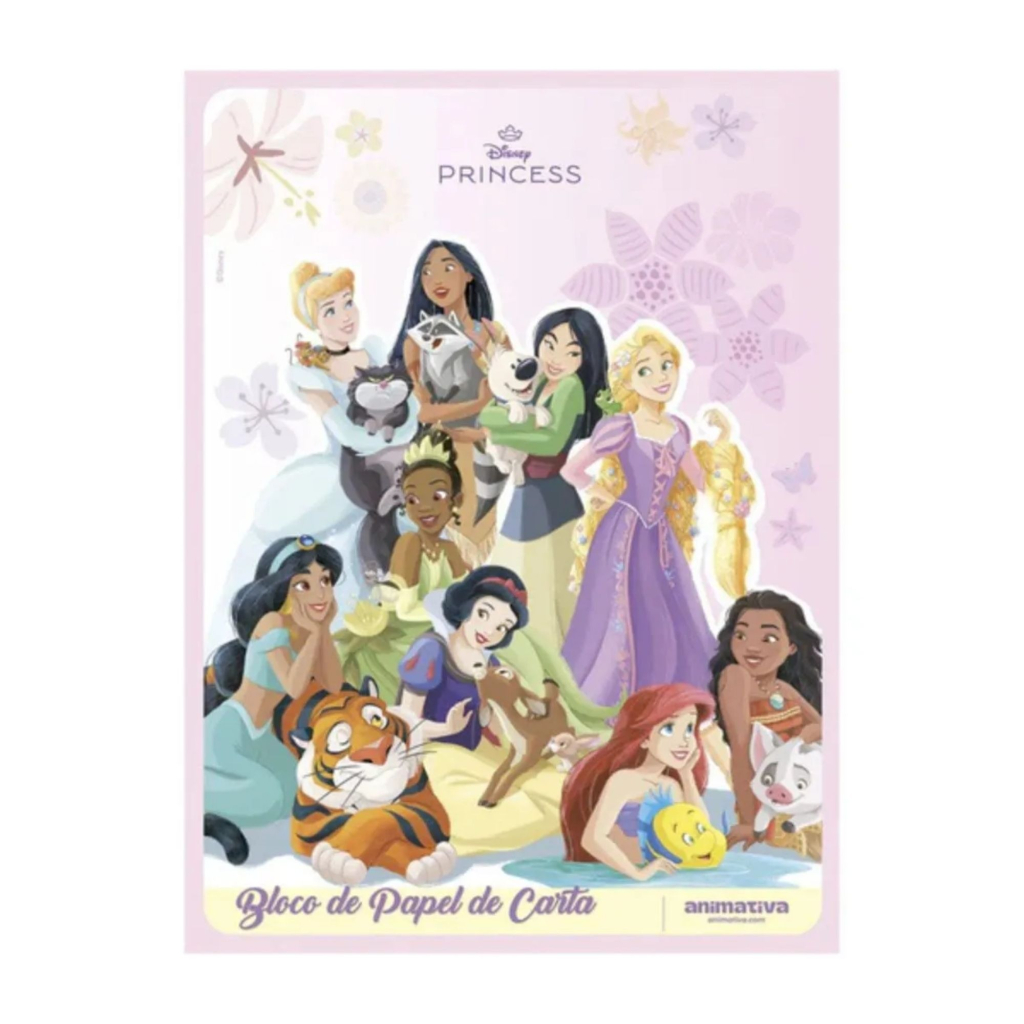 BLOCO DE PAPEL DE CARTA 48F - PRINCESAS