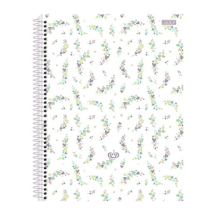 CADERNO ESPIRAL COLEGIAL 1M 80F - DETALHES