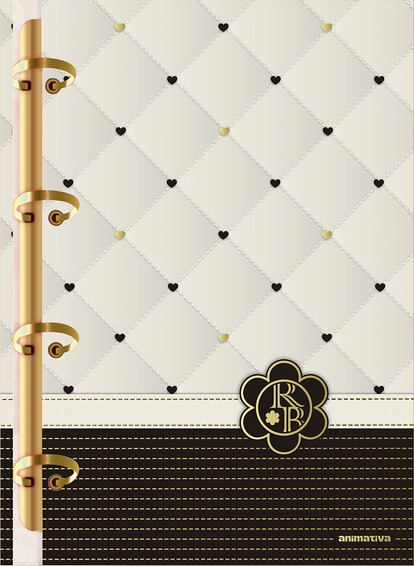 CADERNO COLEGIAL ARGOLADO 179X241 160F - REBECA BONBON