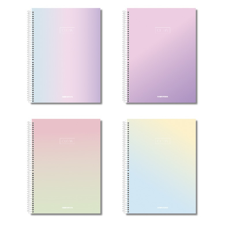 CADERNO UNIVERSITÁRIO 10M 160F - CLEAN