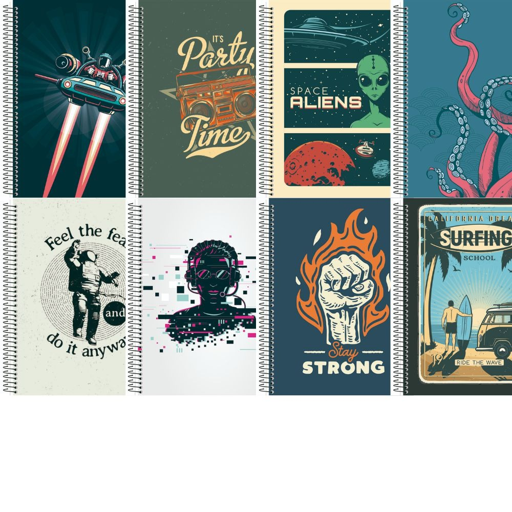 CADERNO UNIVERSITÁRIO 1M 80F - BOM D+ MASCULINO