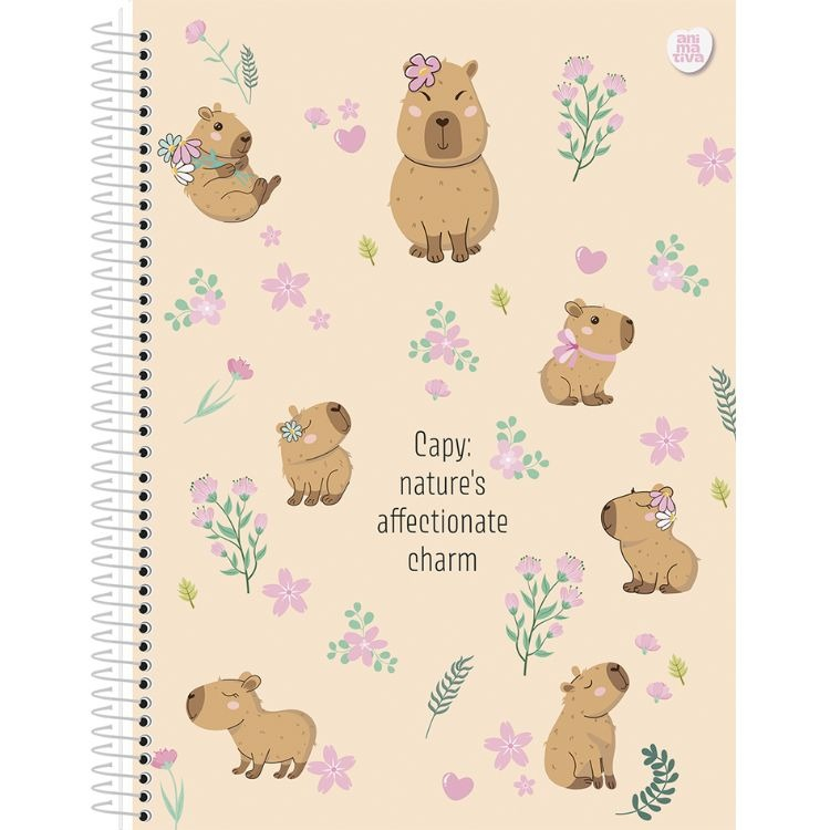 CADERNO UNIVERSITÁRIO 1M 80F - CAPYCUTIES