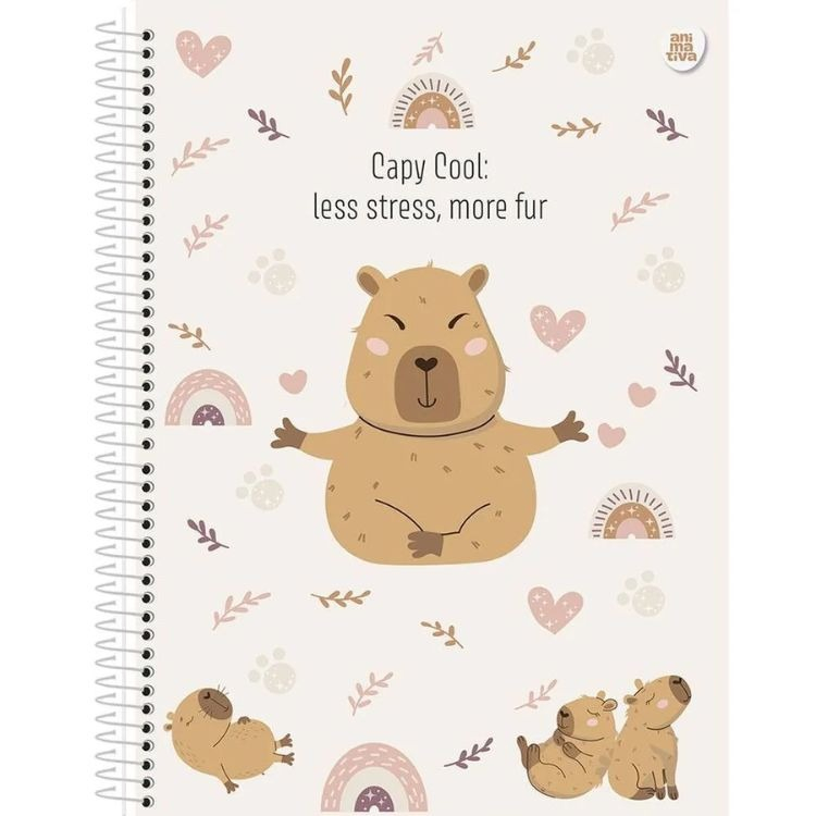 CADERNO UNIVERSITÁRIO 1M 80F - CAPYCUTIES