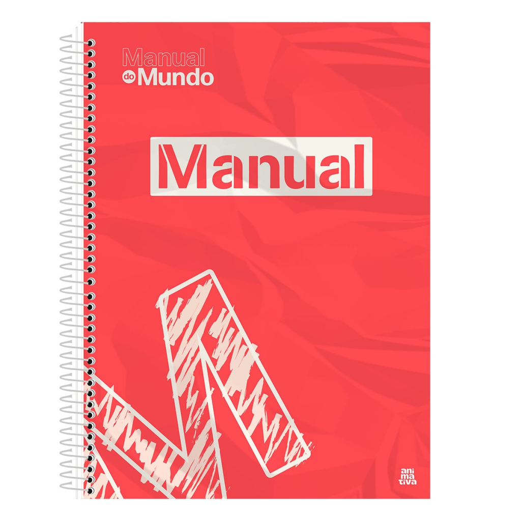 CADERNO UNIVERSITÁRIO 1M 80F - MANUAL DO MUNDO