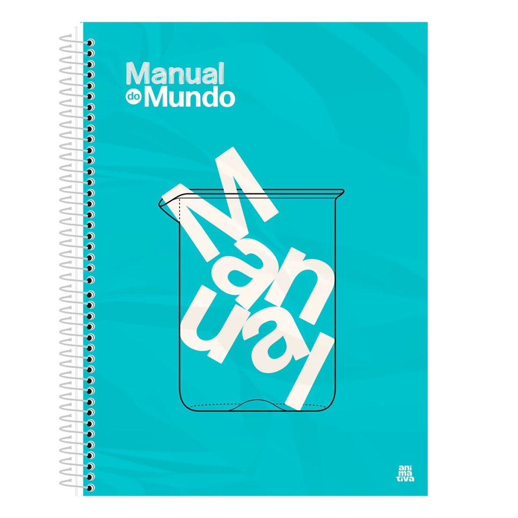 CADERNO UNIVERSITÁRIO 1M 80F - MANUAL DO MUNDO