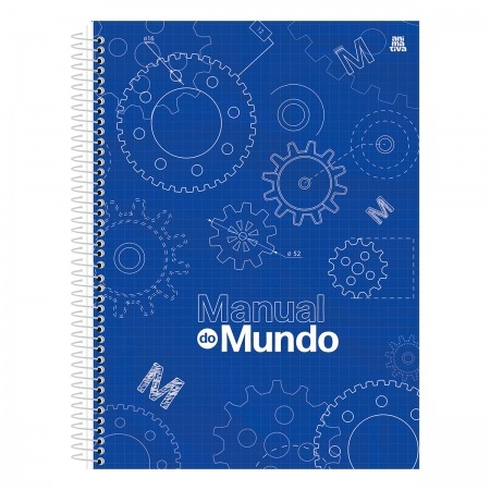 CADERNO UNIVERSITÁRIO 1M 80F - MANUAL DO MUNDO