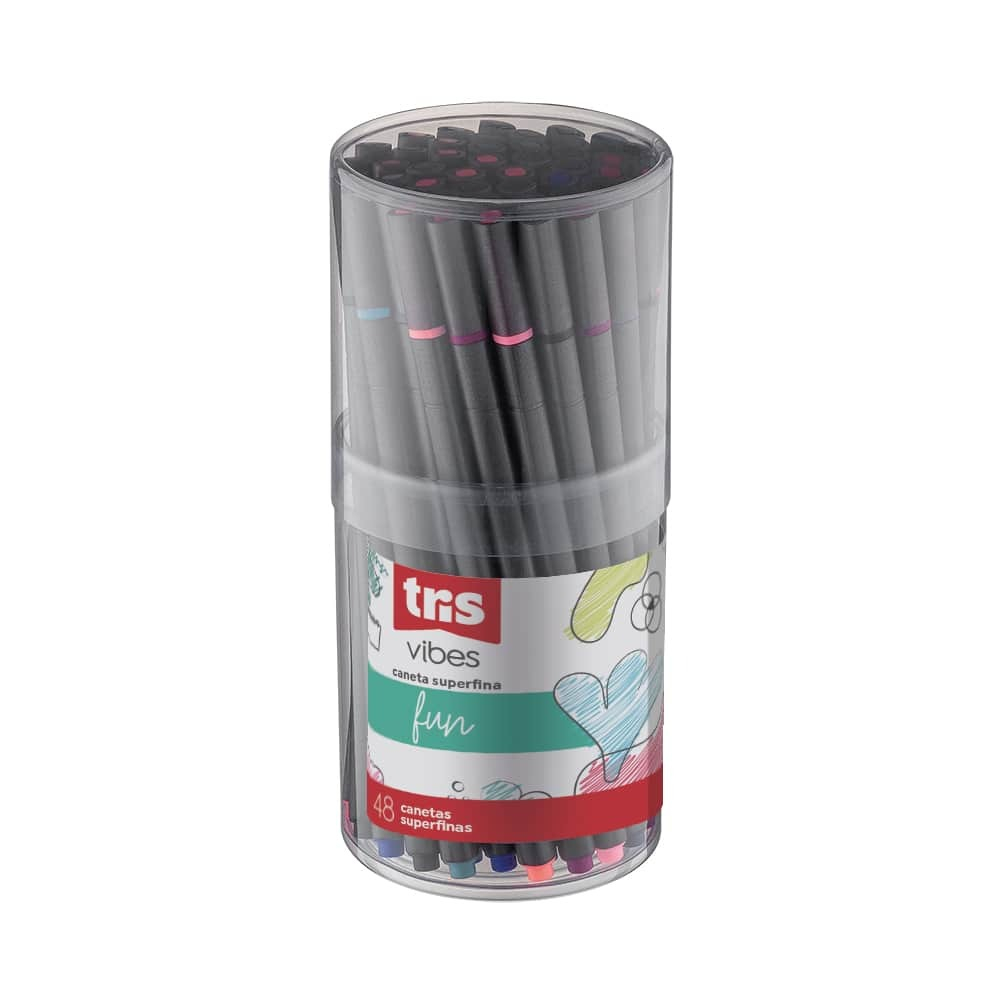 CANETA SUPER FINA TRIS VIBES FUN