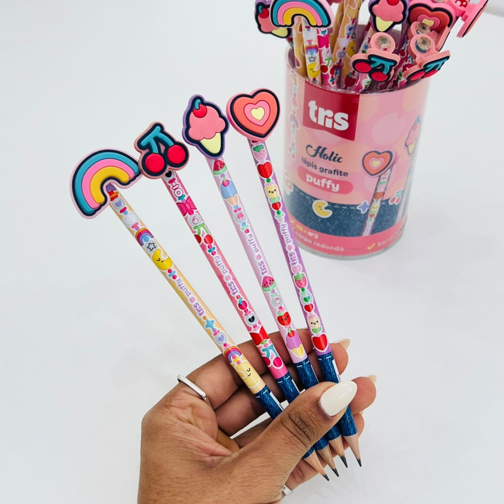 LÁPIS DE ESCREVER TOP TRIS HOLIC PUFFY