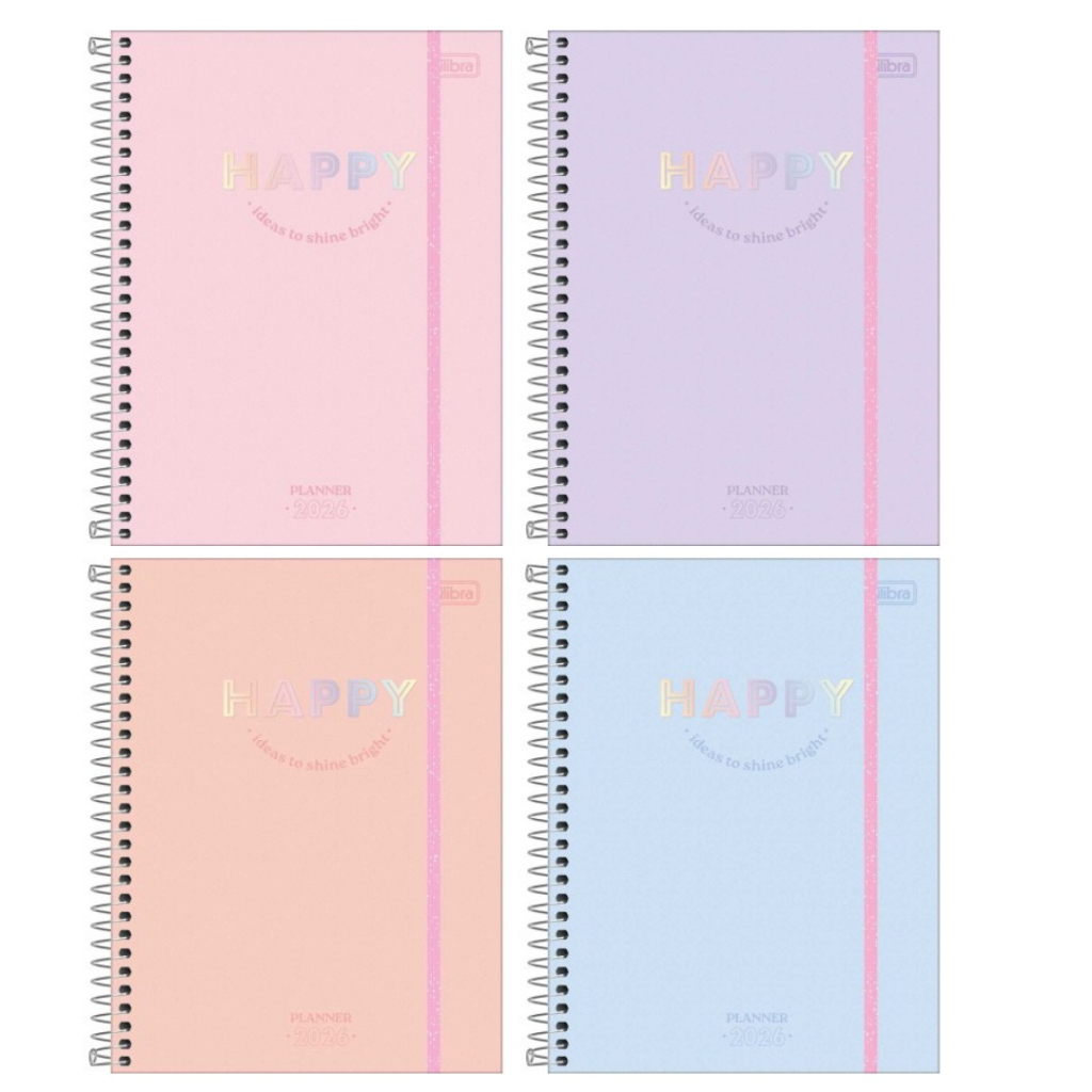 PLANNER ESPIRAL HAPPY M7 (TILIBRA)