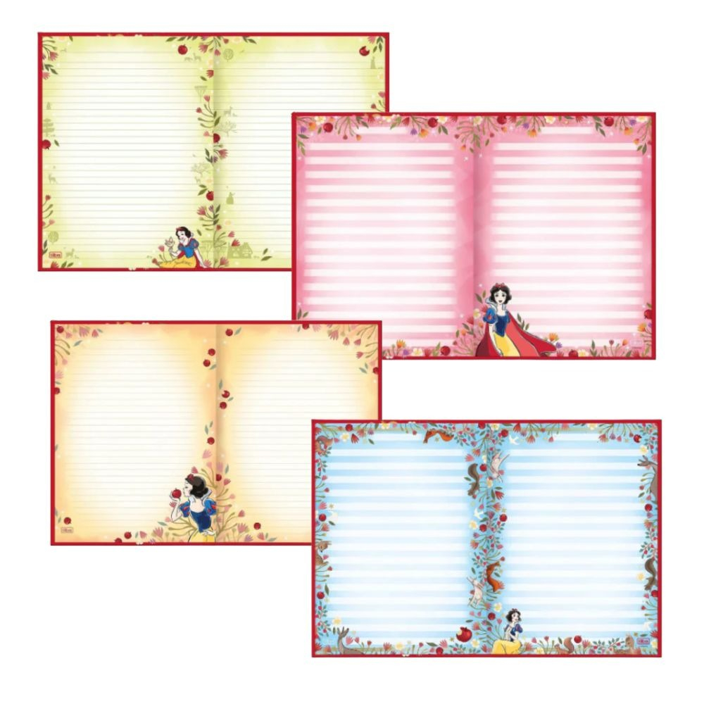 CADERNO COLEGIAL COSTURADO 80F - BRANCA DE NEVE