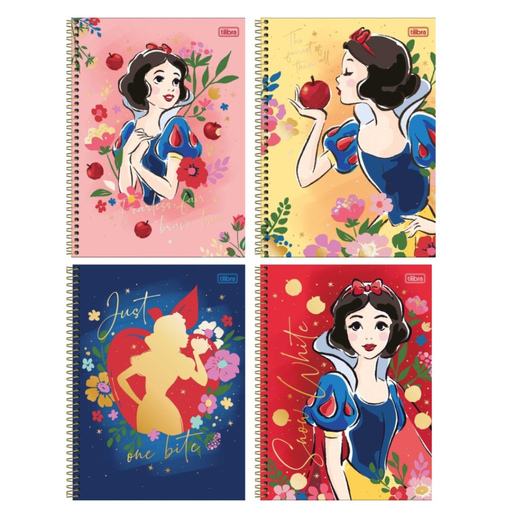 CADERNO UNIVERSITÁRIO BRANCA DE NEVE 1M 80