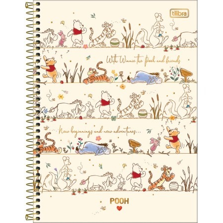 CADERNO UNIVERSITÁRIO POOH 1M 80F