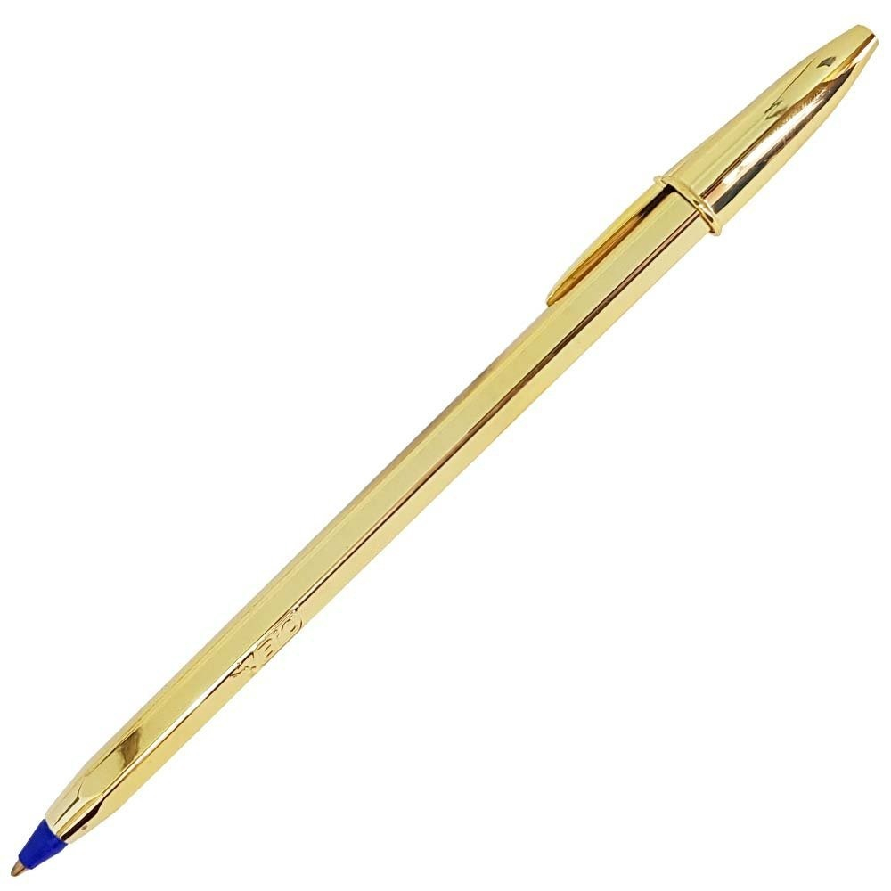 CANETA ESFEROGRÁFICA CRISTAL CELEBRATION DOURADA - BIC