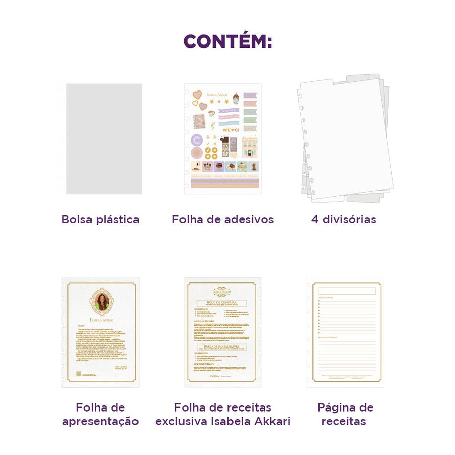CADERNO INTELIGENTE ISA AKKARI ROSE KEY - A5