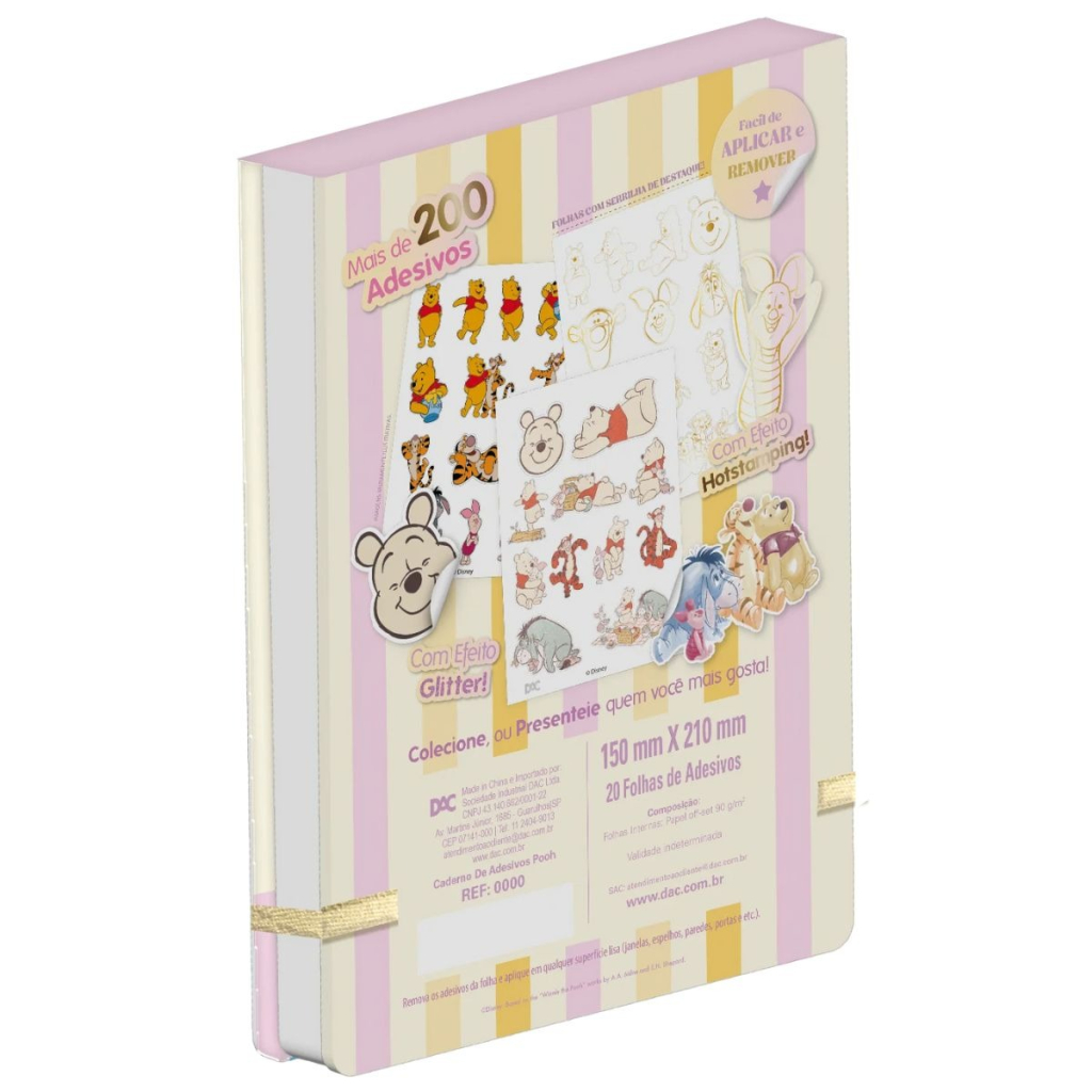 CADERNO DE ADESIVOS POOH - DAC