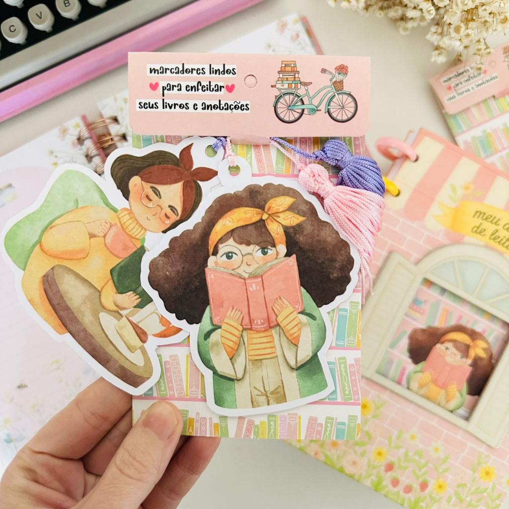 Kit com 2 Marcadores de Livro Amor por Livros