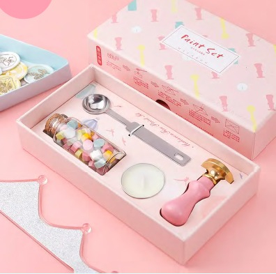 Kit Sinete com Carimbo Rosa