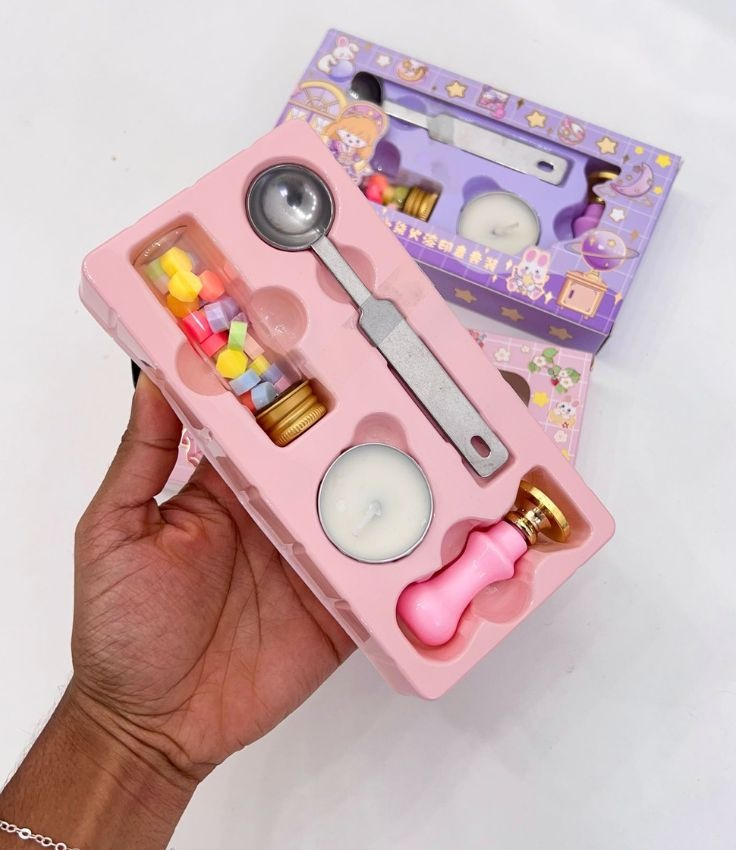Kit Sinete com Carimbo Rosa
