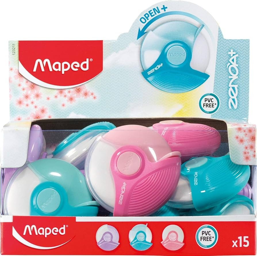 BORRACHA ZENOA PASTEL CORES SORTIDAS - MAPED