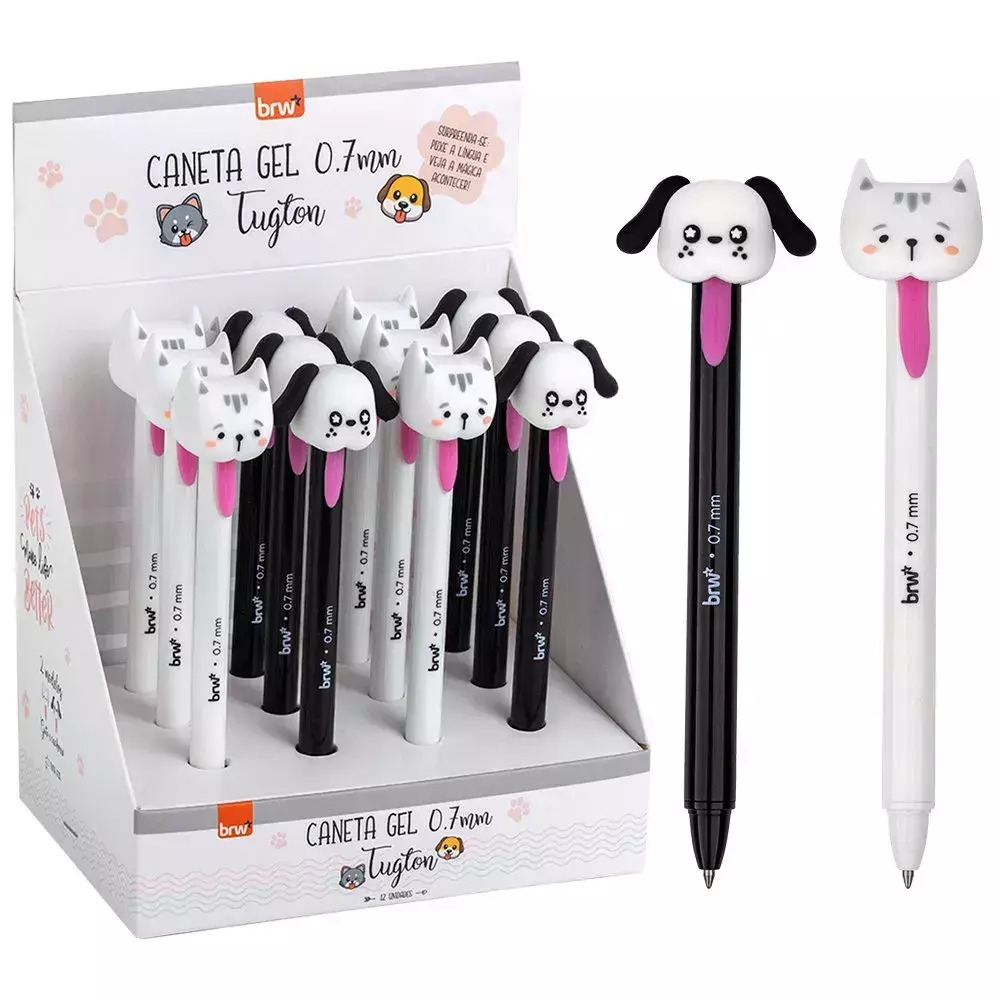CANETA GEL 0.7MM TUGTON LINGUINHA