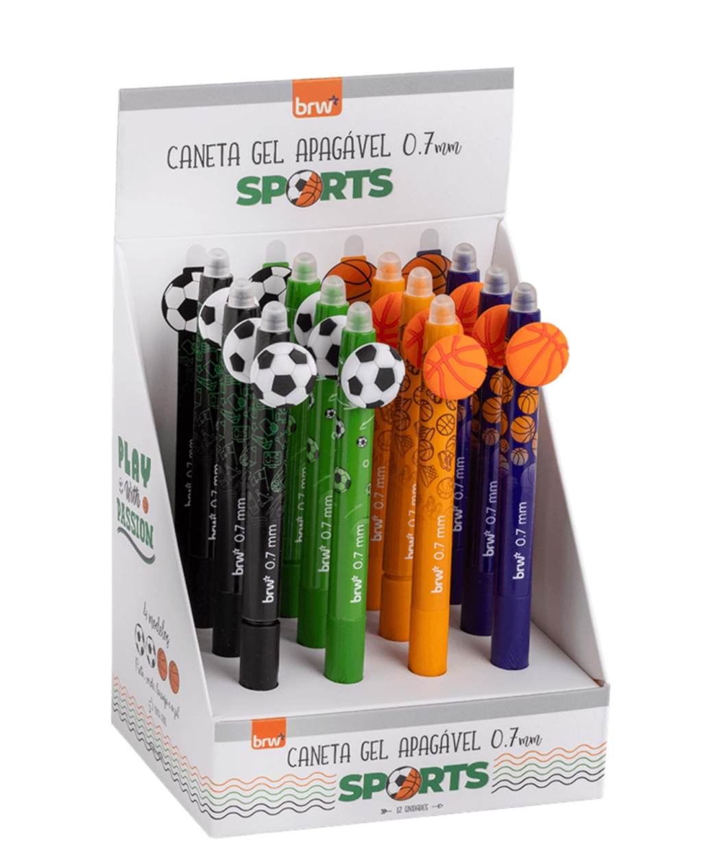 CANETA GEL APAGÁVEL 0.7MM SPORTS