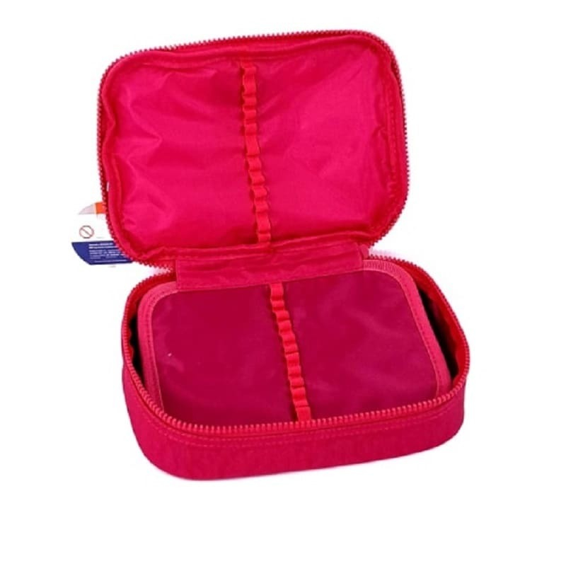 ESTOJO 100 PENS - NYLON - 1 ZIPER - PINK