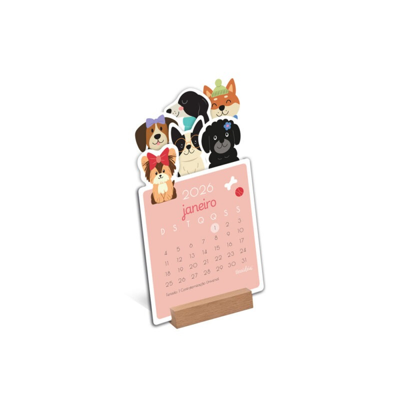 Calendario 2026 Cachorrinho