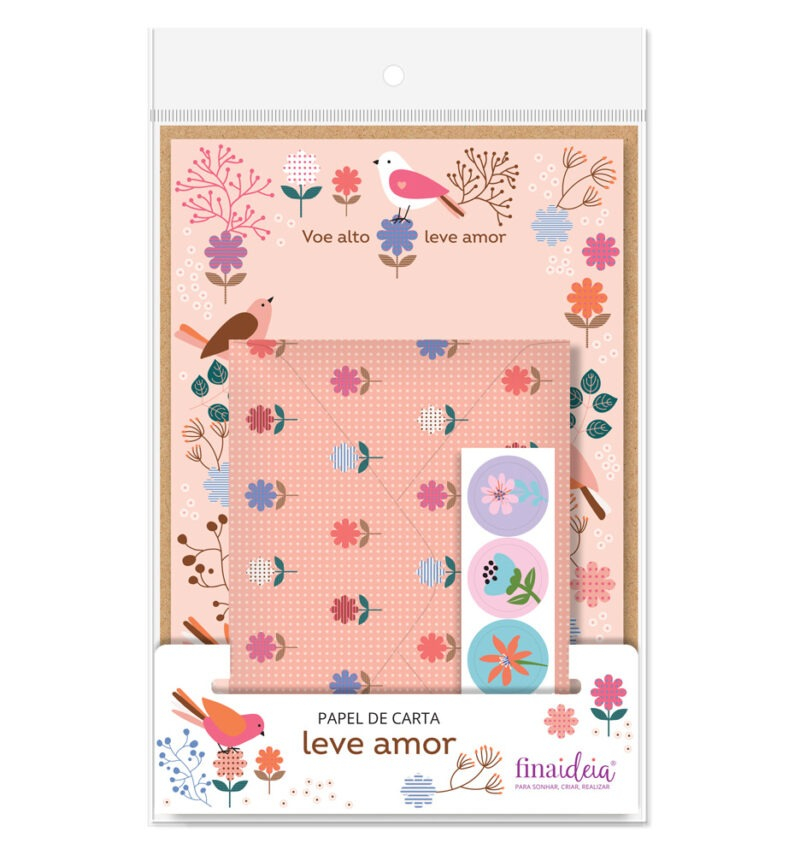 Papel de carta - 4 unid. Leve Amor