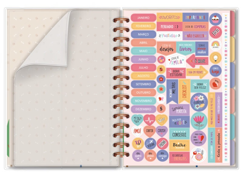 Planner Permanente M Fina Ideia Cachorro na Janela (capa protetora)