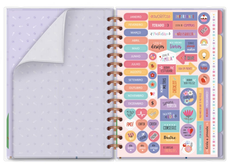 Planner Permanente M Gato na janela