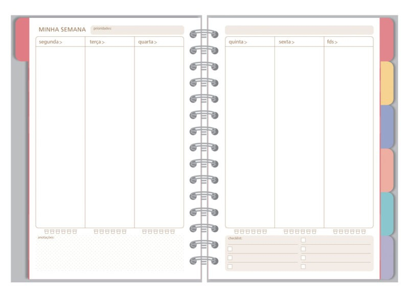 Planner Permanente M Gato na janela