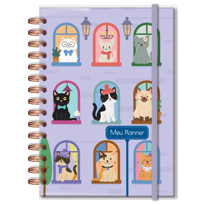 Planner Permanente M Gato na janela