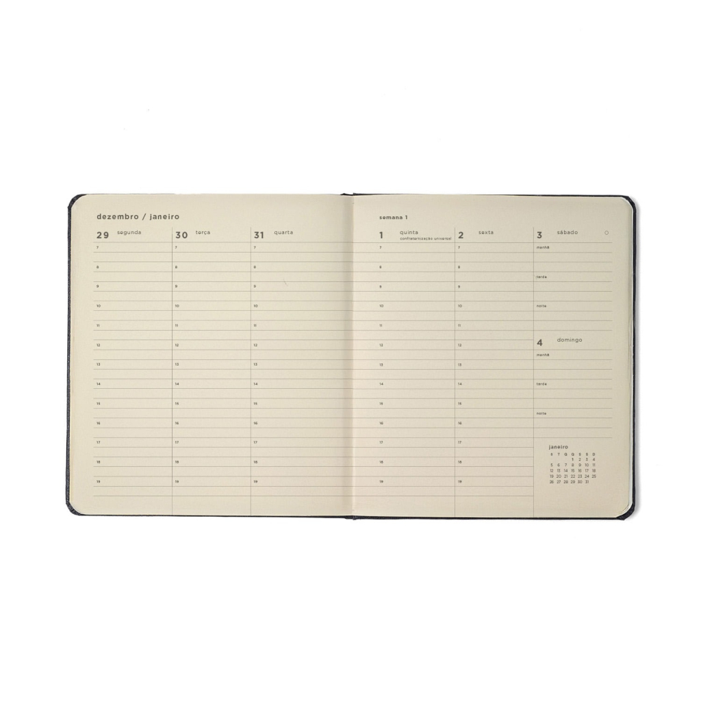 AGENDA PLANNER CICEROS 2026 BOSSA NOVA SEMANAL PLANEJAMENTO 17X19,5 BOEMIA CARAMELO