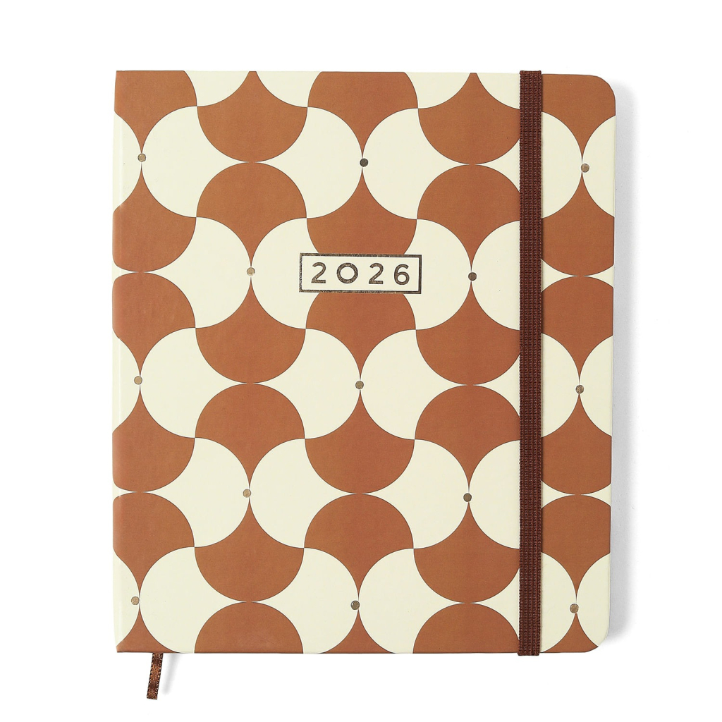 AGENDA PLANNER CICEROS 2026 BOSSA NOVA SEMANAL PLANEJAMENTO 17X19,5 BOEMIA CARAMELO