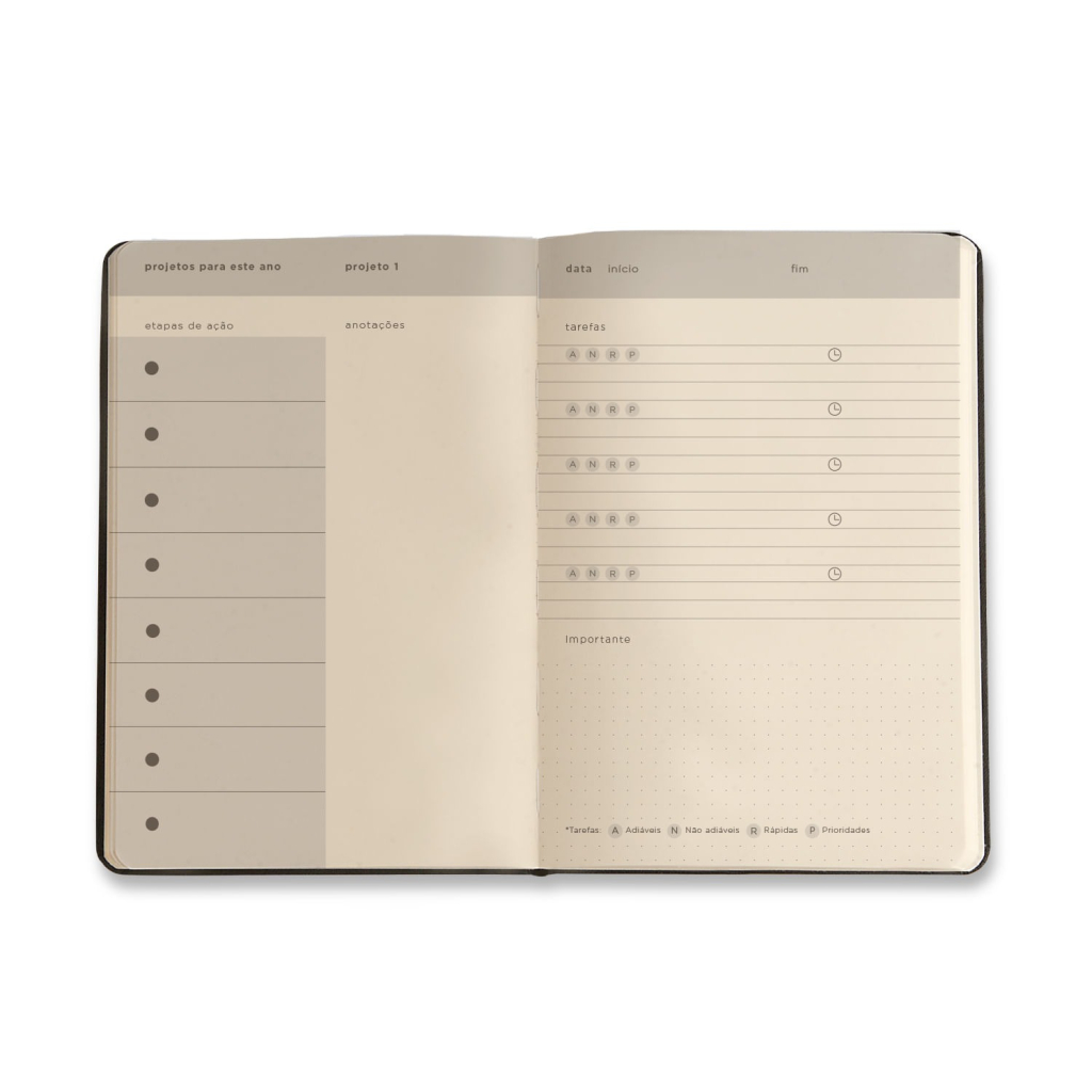 PLANNER PERMANENTE CADERNETA MELISSA 14X21 MAX BLOOMY