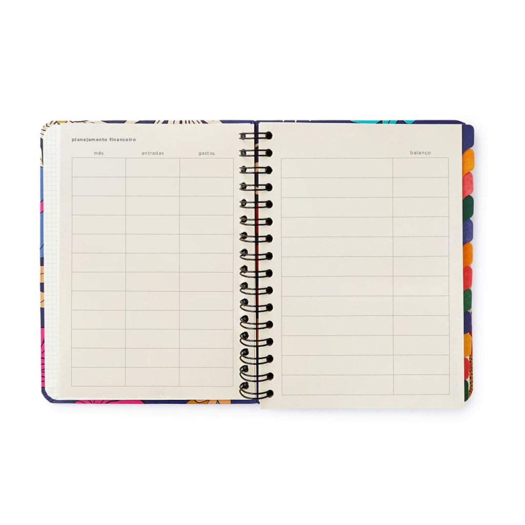 PLANNER PERMANENTE WIRE-O BOSSA NOVA SEMANAL NOTAS A5 BOEMIA