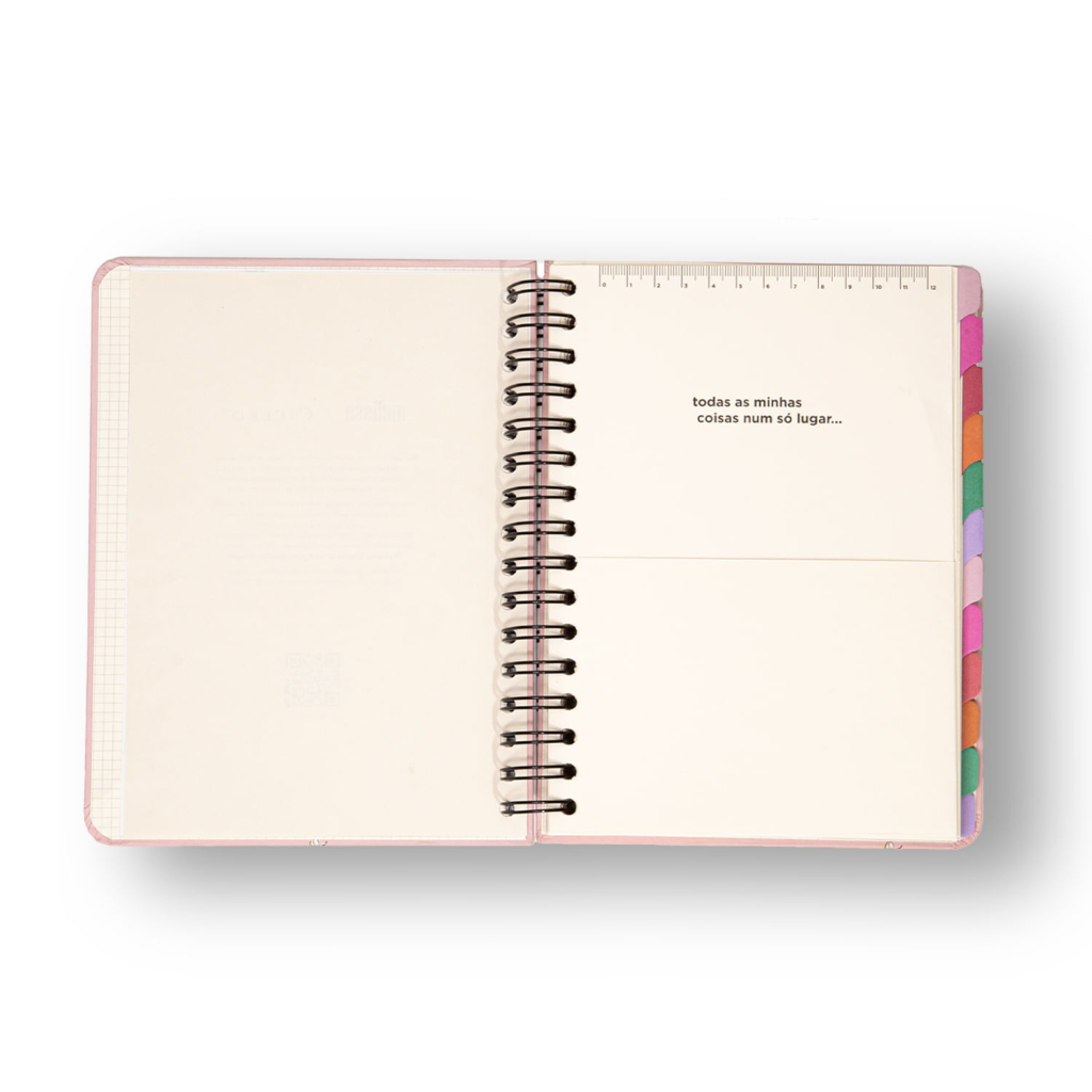 PLANNER PERMANENTE WIRE-O MELISSA SEMANAL NOTAS A5 CASINHA DAS ABELHAS