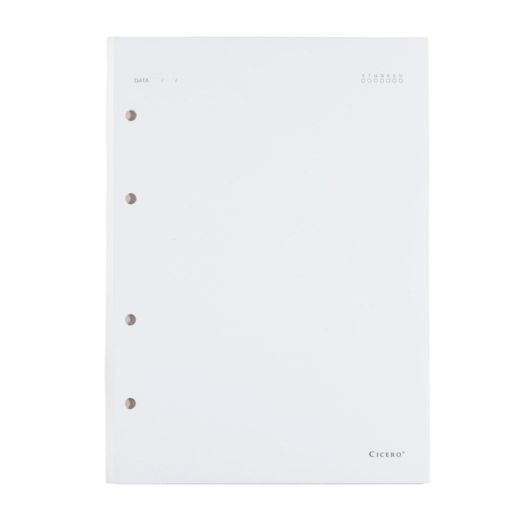 REFIL CADERNO CRIATIVO ARGOLADO 40FLS OFFSET 90G SEM PAUTA 17X24