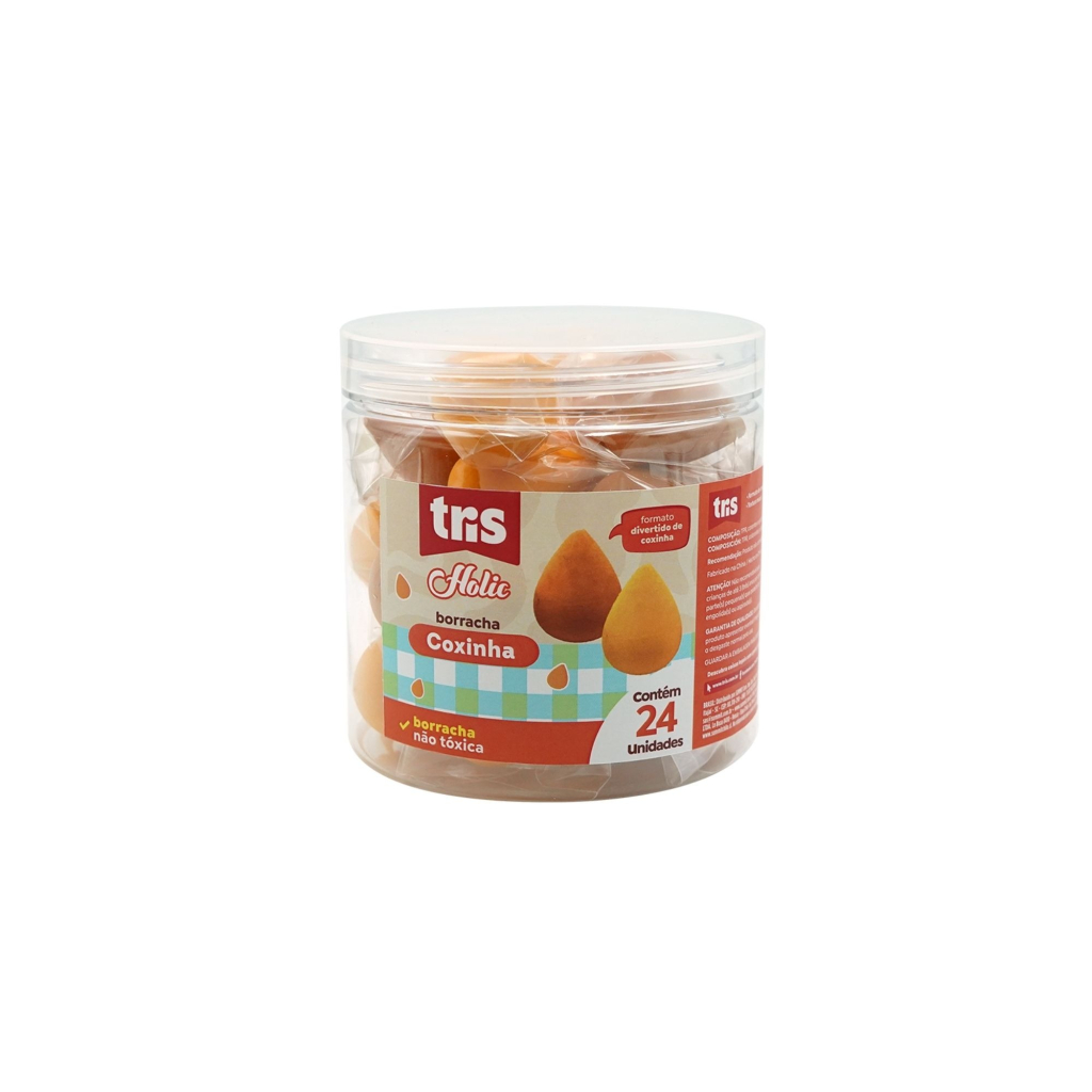 BORRACHA TRIS HOLIC COXINHA