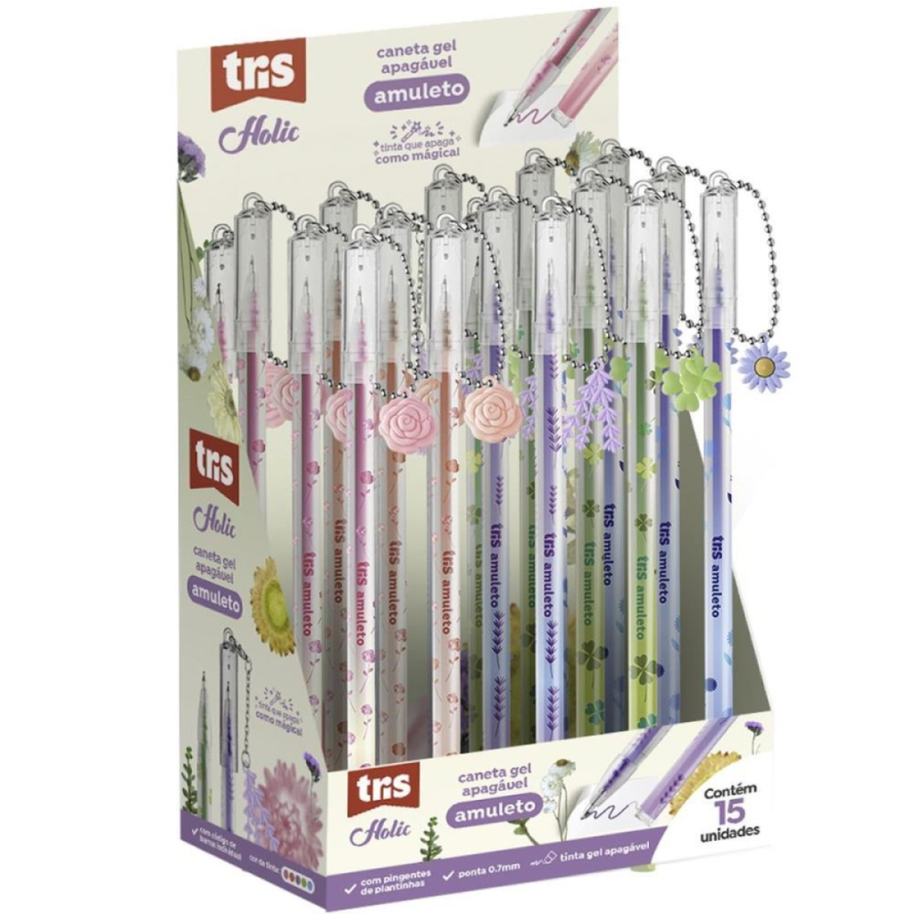 CANETA GEL APAGÁVEL TRIS AMULETO 0.7