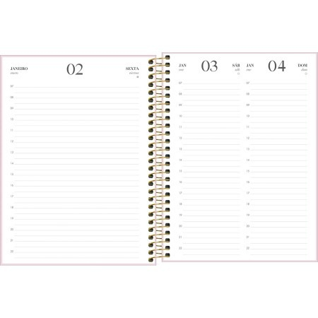AGENDA ESPIRAL VANILLA M7