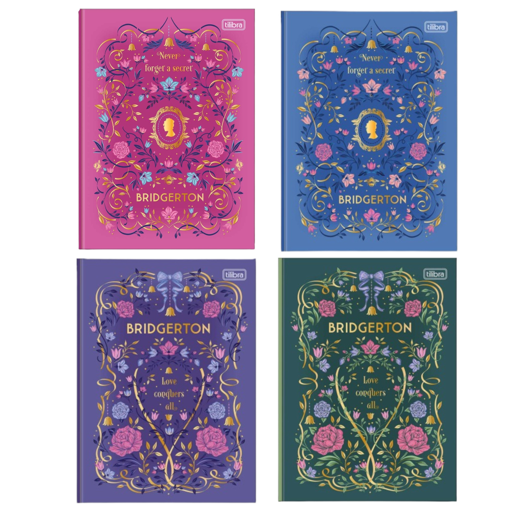 CADERNO LUXO COLEGIAL BRIDGERTON 80F