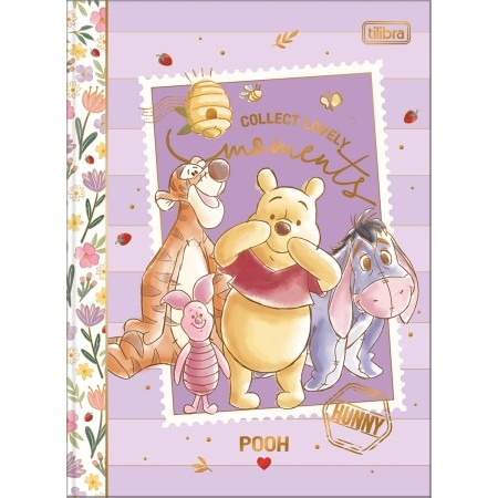 CADERNO LUXO COLEGIAL POOH 80F
