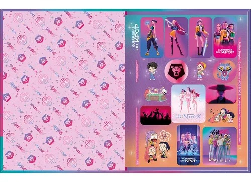 CADERNO BROCHURA GUERREIRAS KPOP 80F