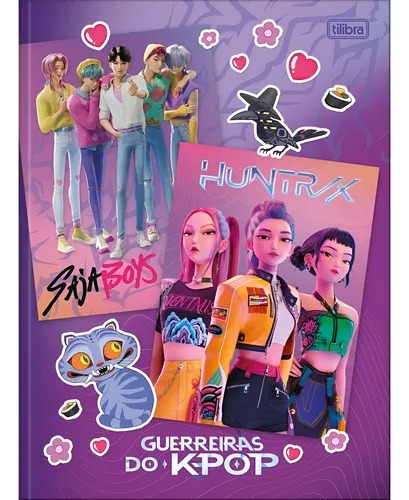 CADERNO BROCHURA GUERREIRAS KPOP 80F